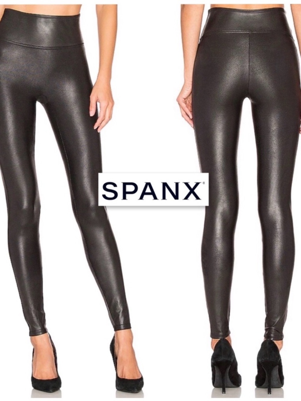 Spanx Faux Leather Leggings medium